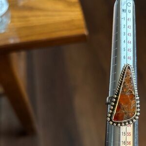 Sterling Silver triangle stone